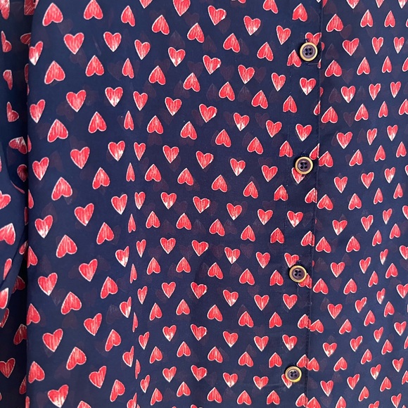 Fun & Flirt Button Down Blouse Size Small - Picture 1 of 13